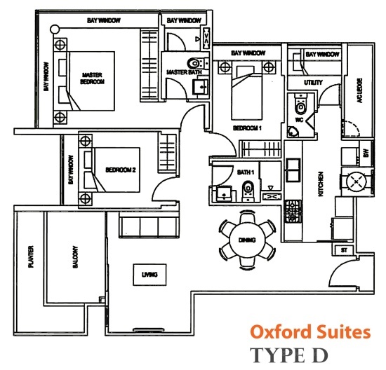 Oxford Suites (D8), Apartment #1885